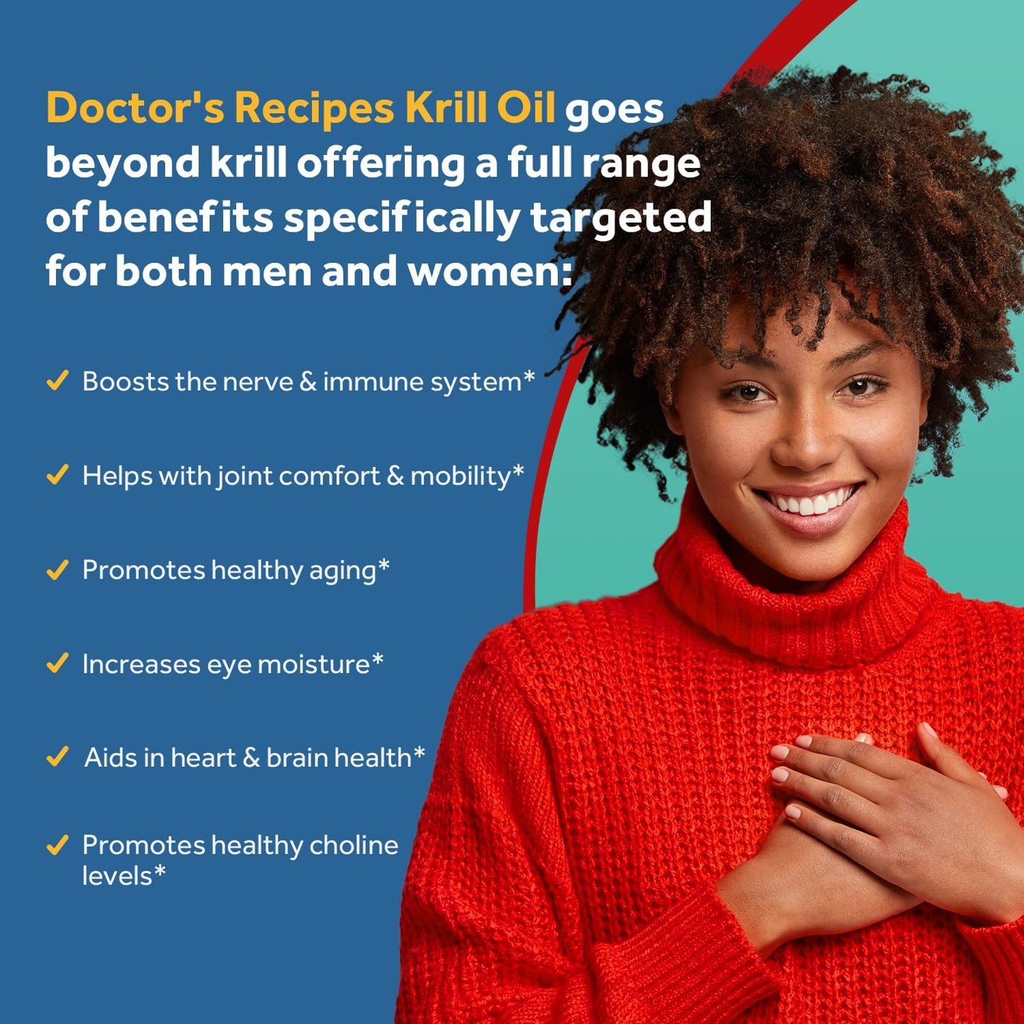 Doctor's Recipes Antarctic Krill Oil, 60 Softgels