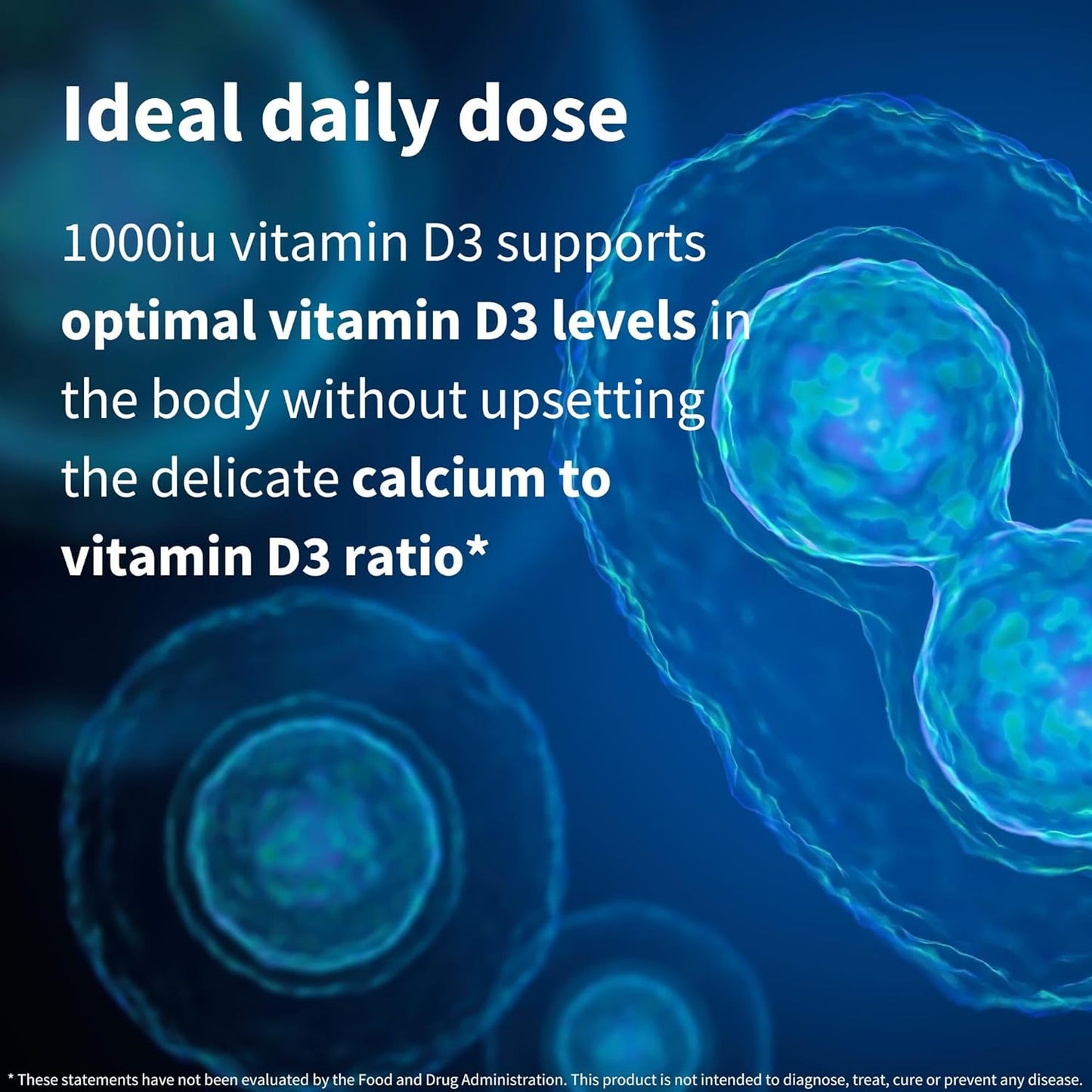 High Absorption Vegan Vitamin D3 1000IU, 365 Tablets