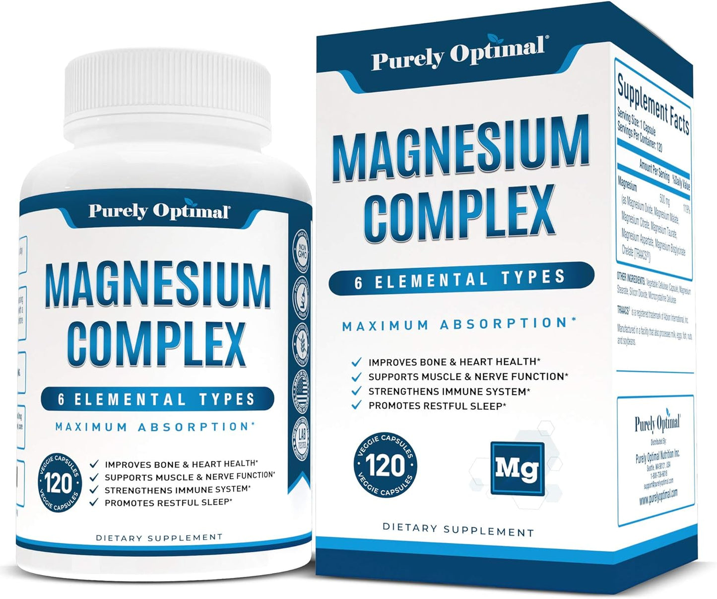 Purely Optimal Premium Magnesium Complex - 120 caps