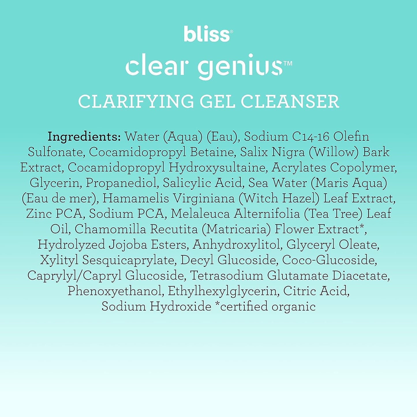 Bliss Clear Genius Clarifying Gel Cleanser