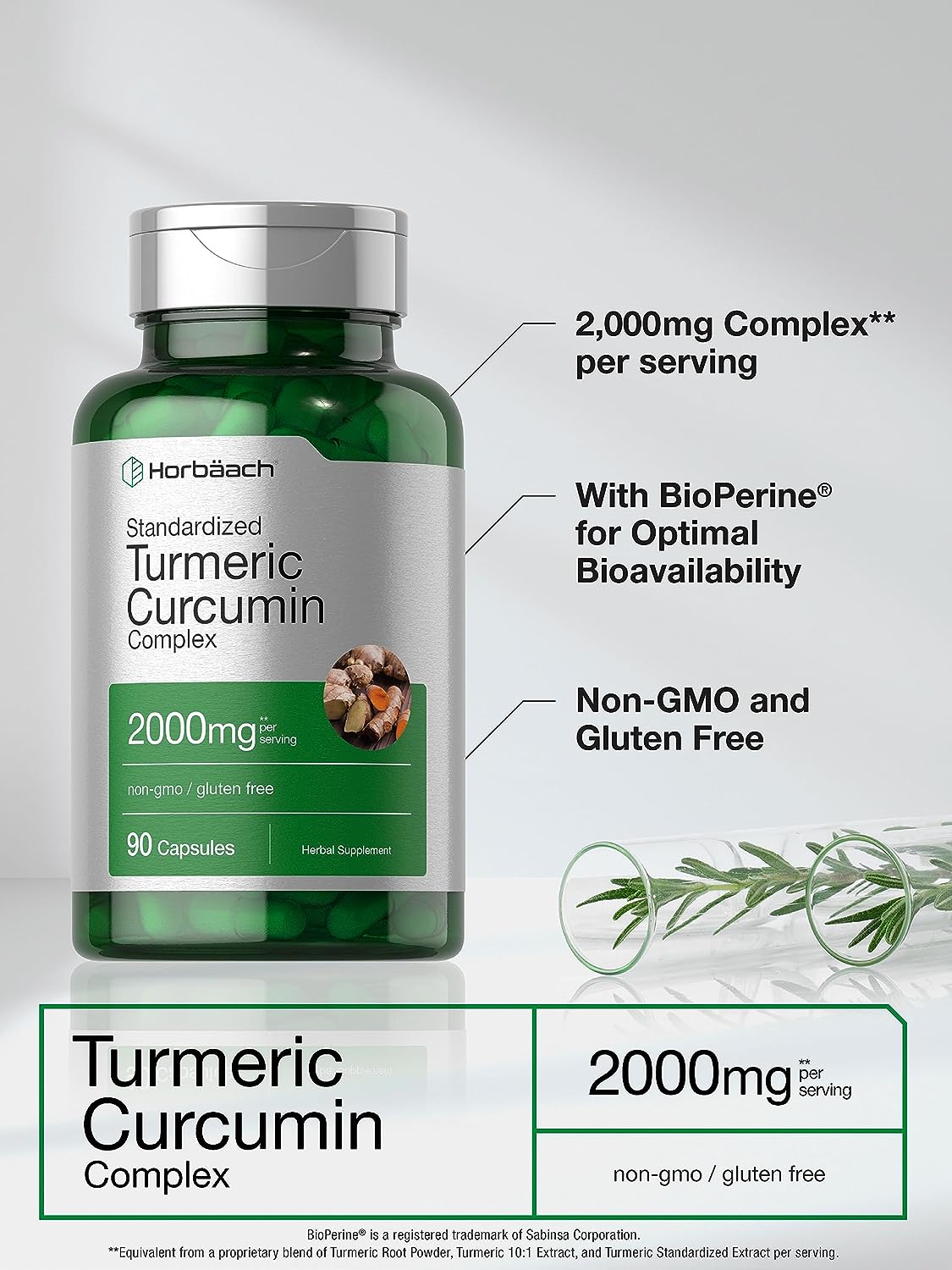 Turmeric Curcumin with Black Pepper  90 Capsules