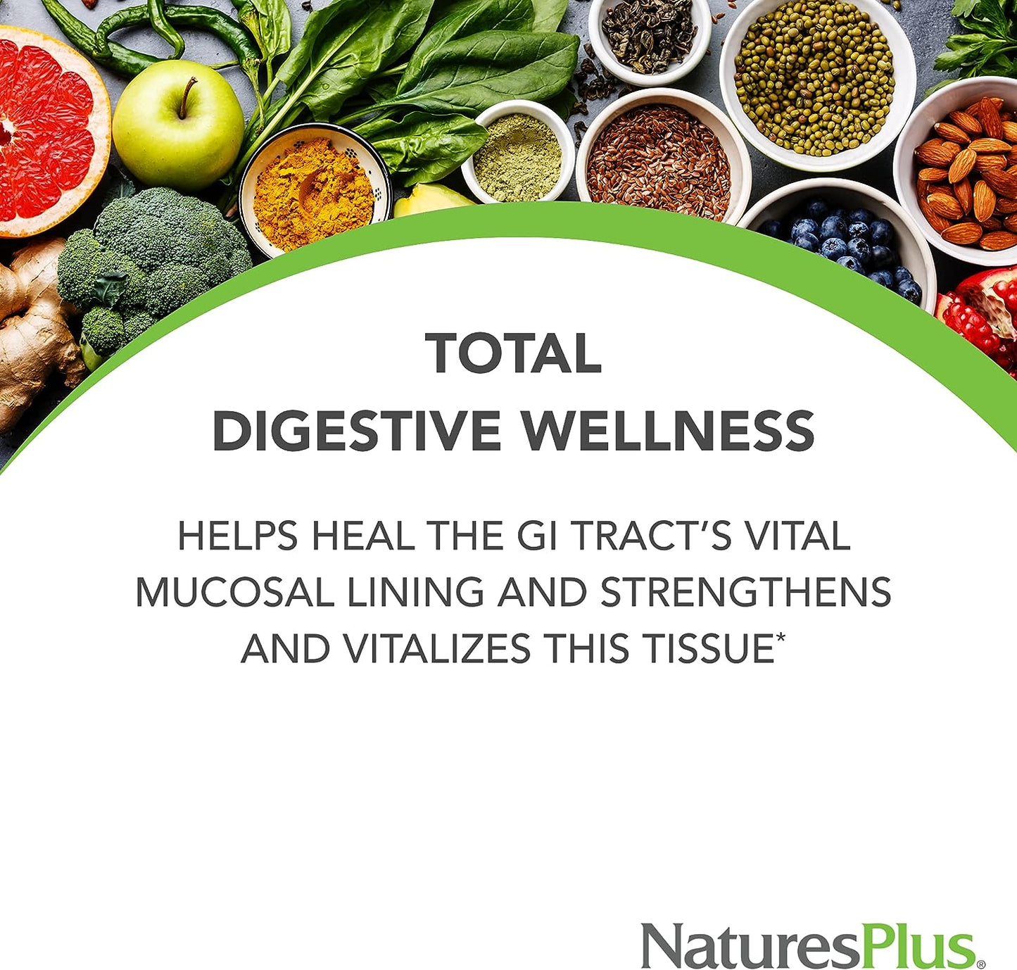 NaturesPlus GI Natural Total Digestive Wellness - 90 Vegetarian Tablets