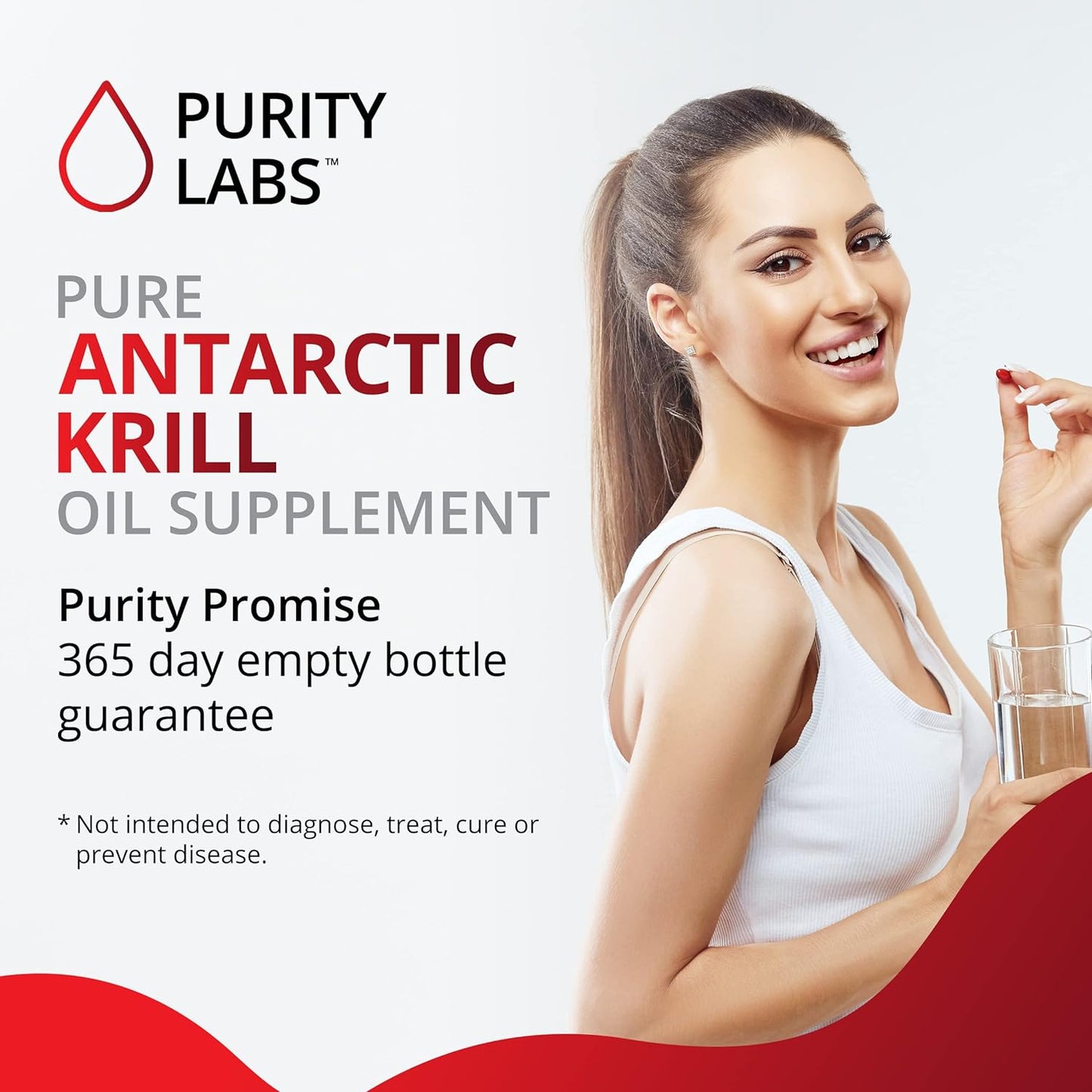 Purity Labs Antarctic Krill Oil 2000mg Omega-3 with Astaxanthin 800mcg- 60 Softgels