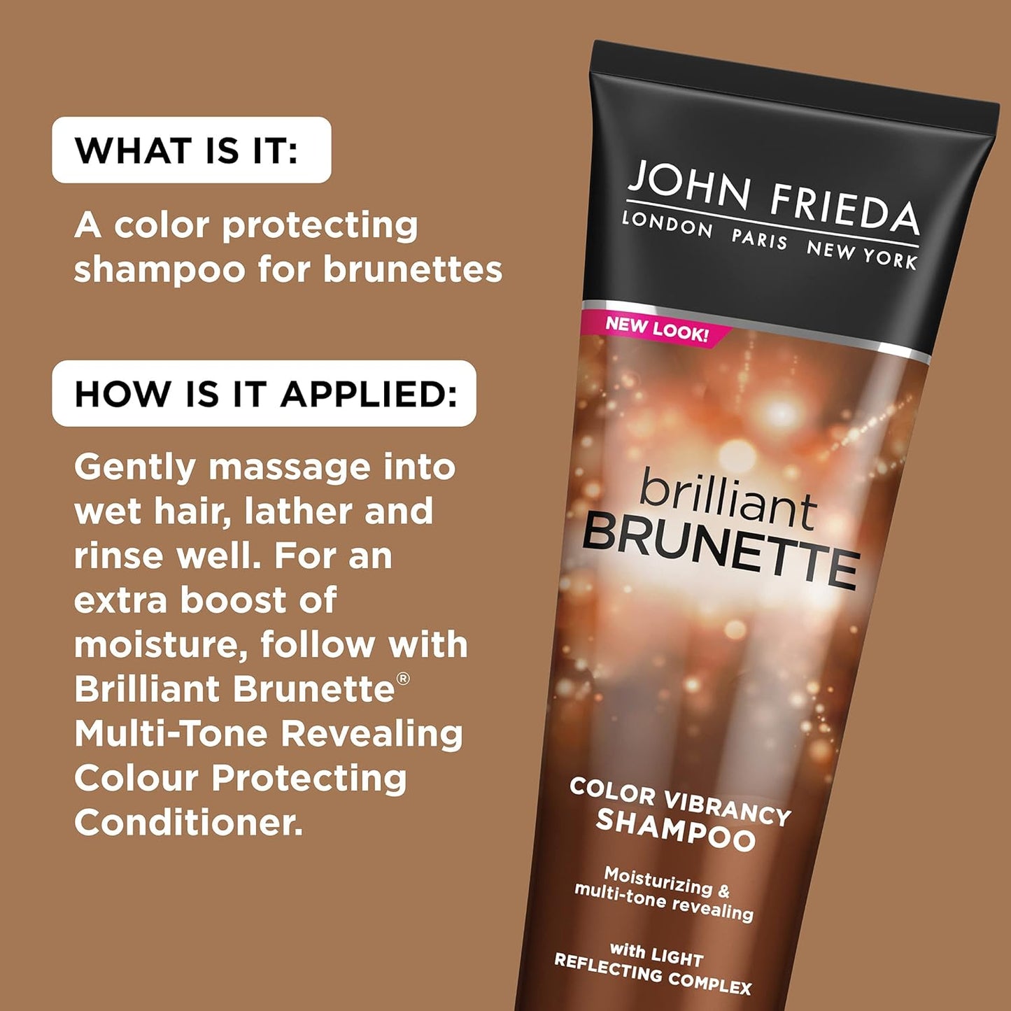 John Frieda Brilliant Brunette Multi-Tone Revealing Shampoo