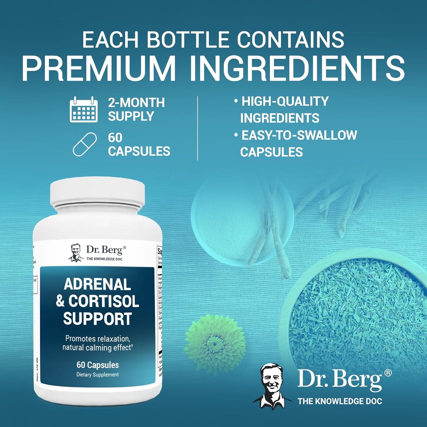 Dr. Berg Adrenal & Cortisol Capsules 60 count