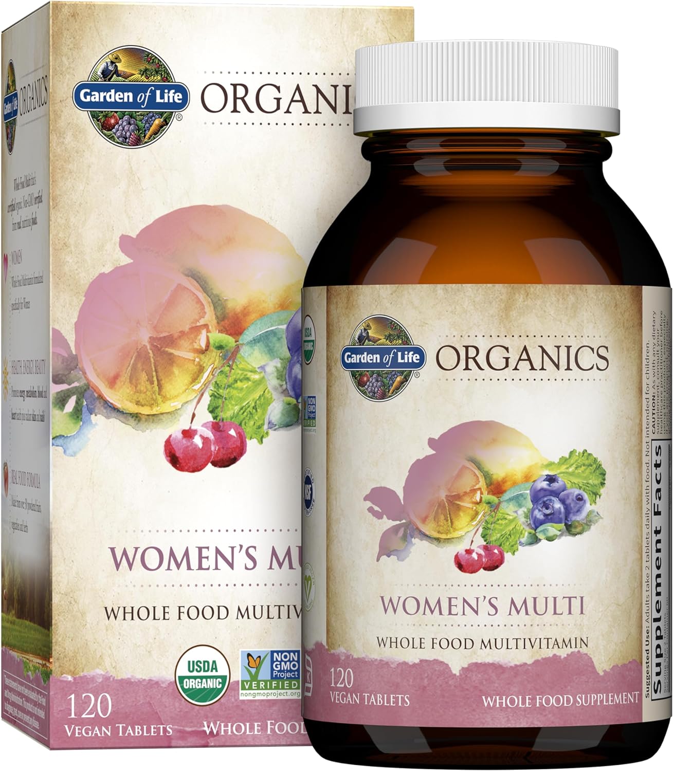 Garden of Life Organics Multivitamin for Women, , 120 Tablets