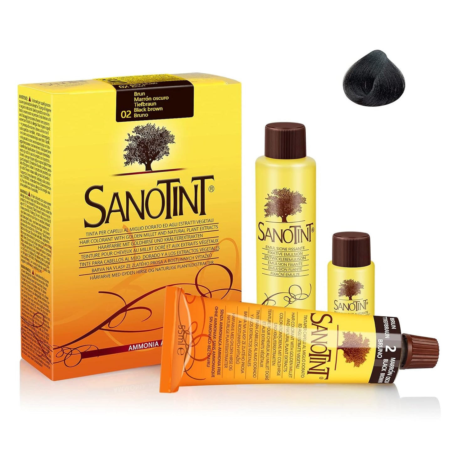 Sanotint - Natural Hair Dye 02 - Black Brown