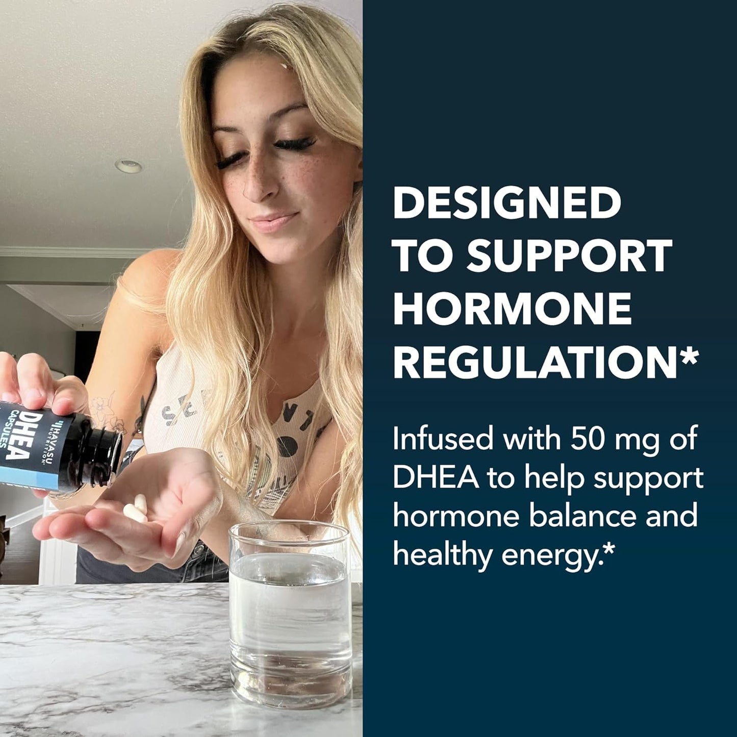 HAVASU NUTRITION DHEA 50mg Extra Strength Designed for Promoting Youthful Energy, 60 capsules