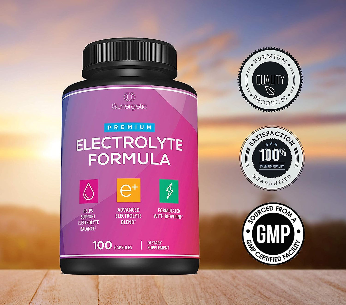 Premium Electrolyte Capsules – Support for Keto, Low Carb, Rehydration– 100 Capsules