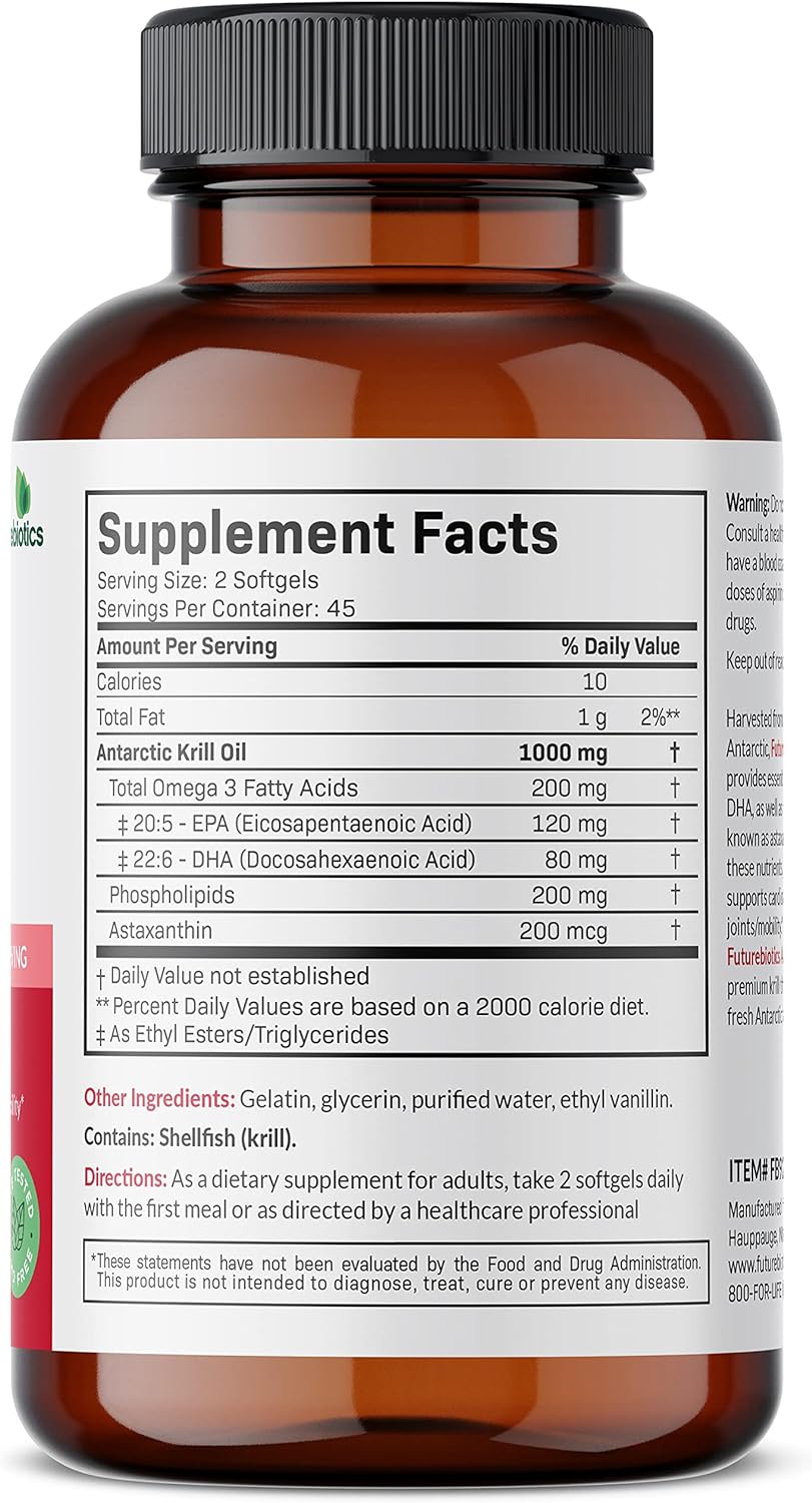 Futurebiotics Antarctic Krill Oil with Omega 90 Softgels