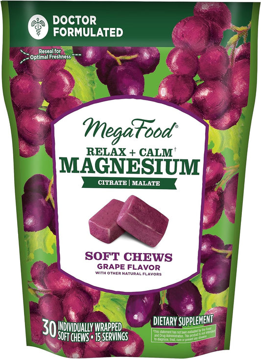 MegaFood Relax + Calm Magnesium Soft 30 Chews