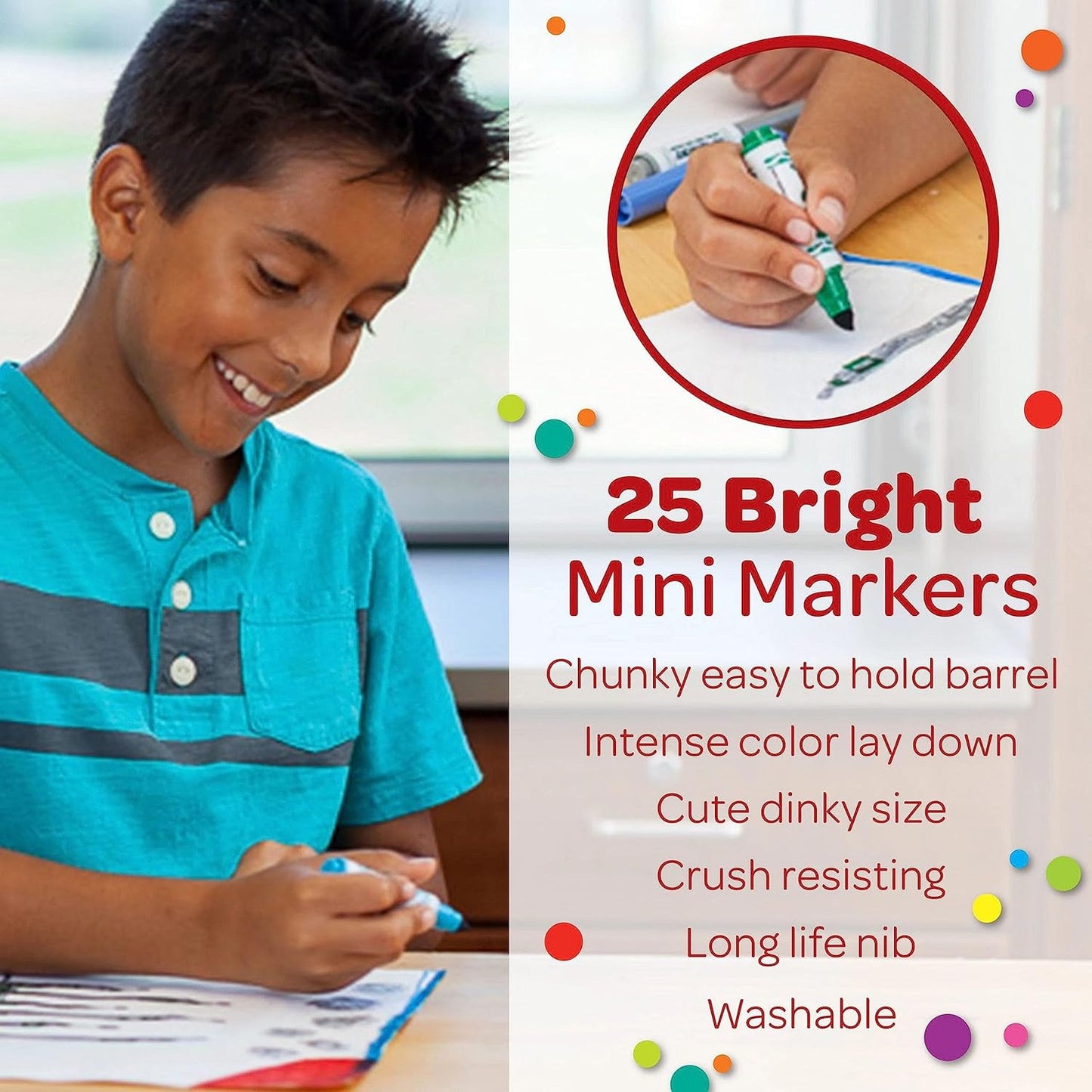 Crayola Pip Squeaks Marker Set (65ct) Washable Markers for Kids