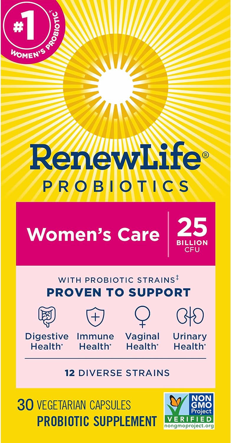 Renew Life Women’s Probiotic, Women’s Care Probiotic, 4-in-1 Support, 30 capsules