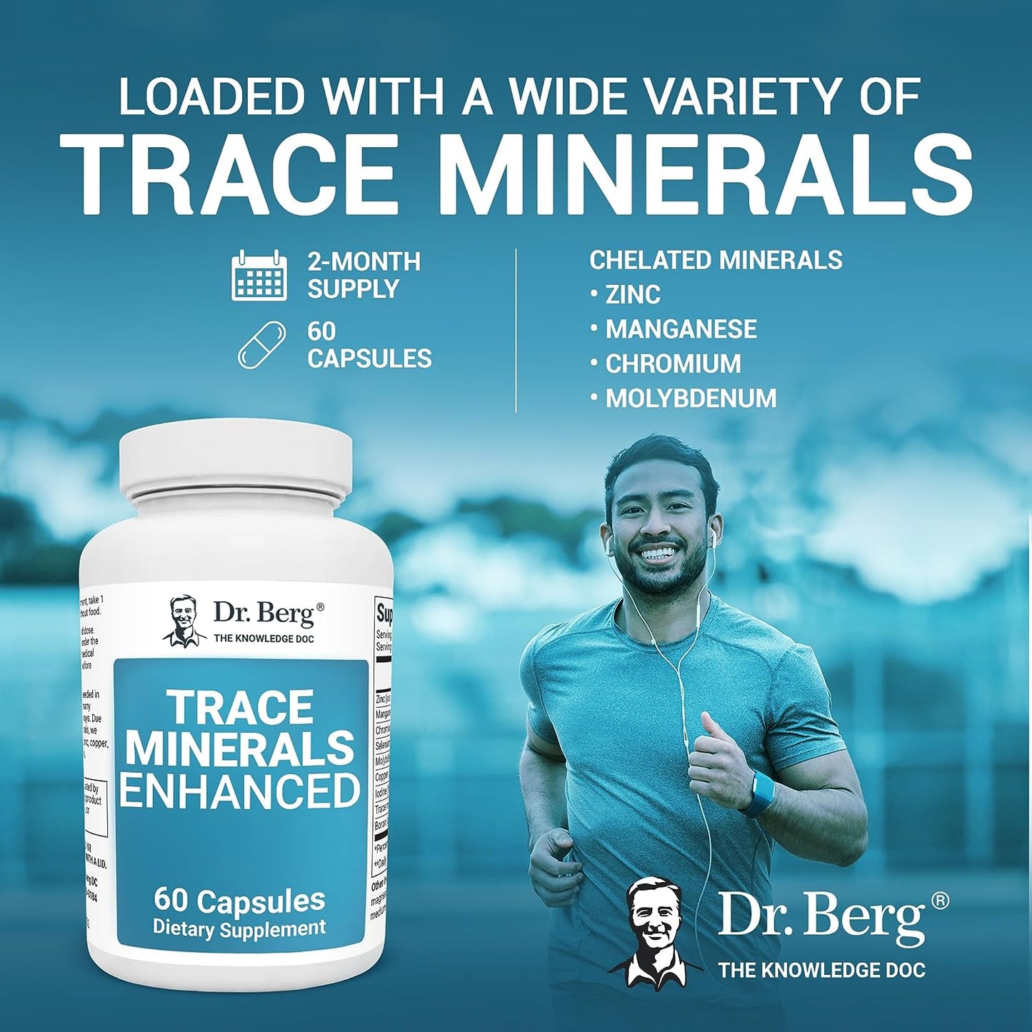 Dr. Berg Trace Minerals Enhanced Complex 60 Capsules