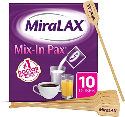 MiraLAX Gentle Constipation Relief Laxative Powder  10 Dose