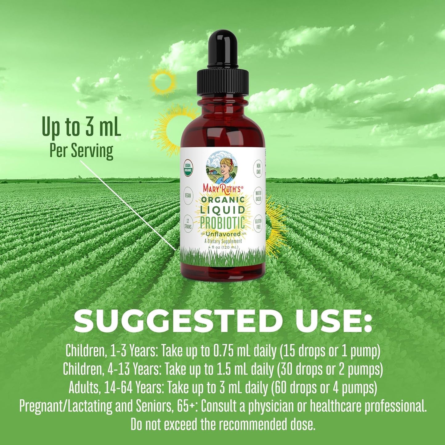 MaryRuth's USDA Organic Liquid Probiotics