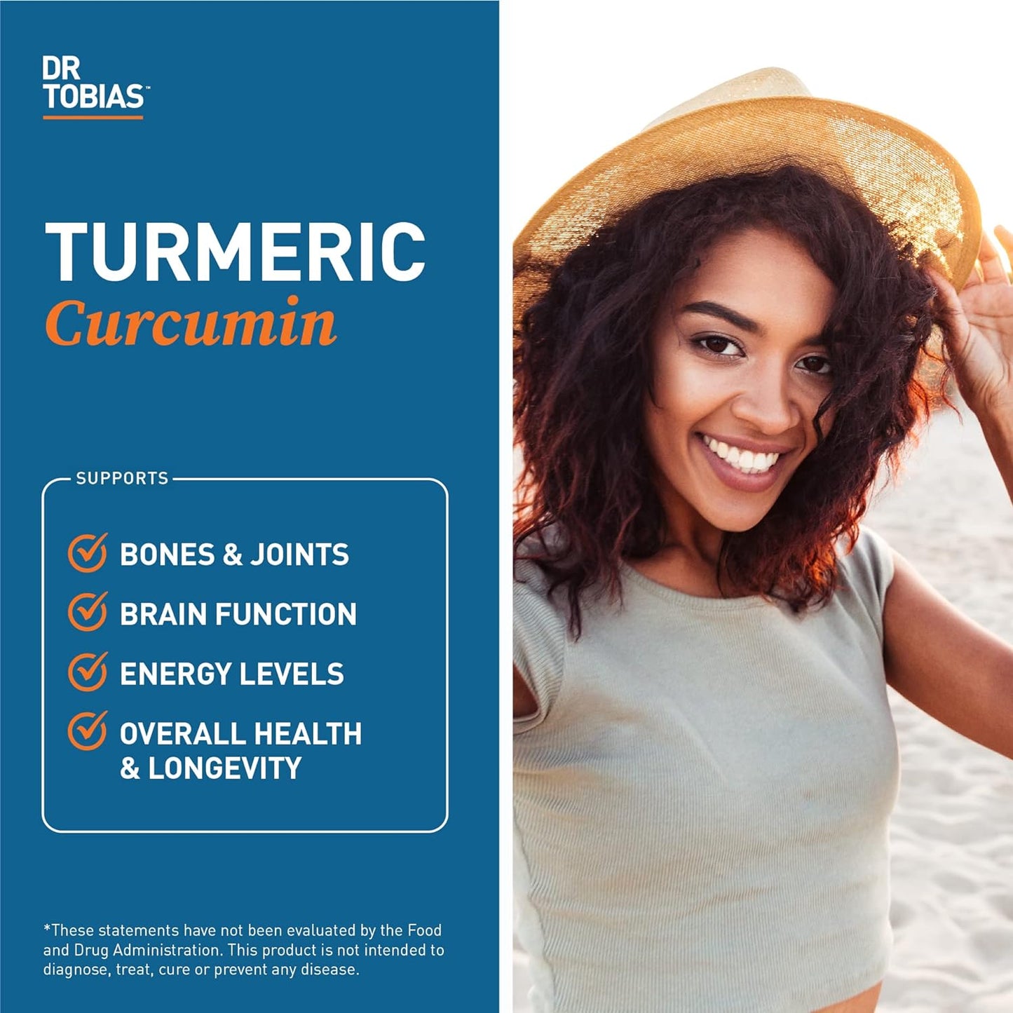 Dr. Tobias Turmeric Curcumin Supplement  120 Capsules