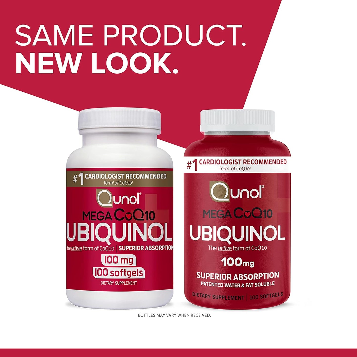 Qunol Ubiquinol CoQ10 100mg Softgels, Qunol Mega Ubiquinol 100mg 100 suplments