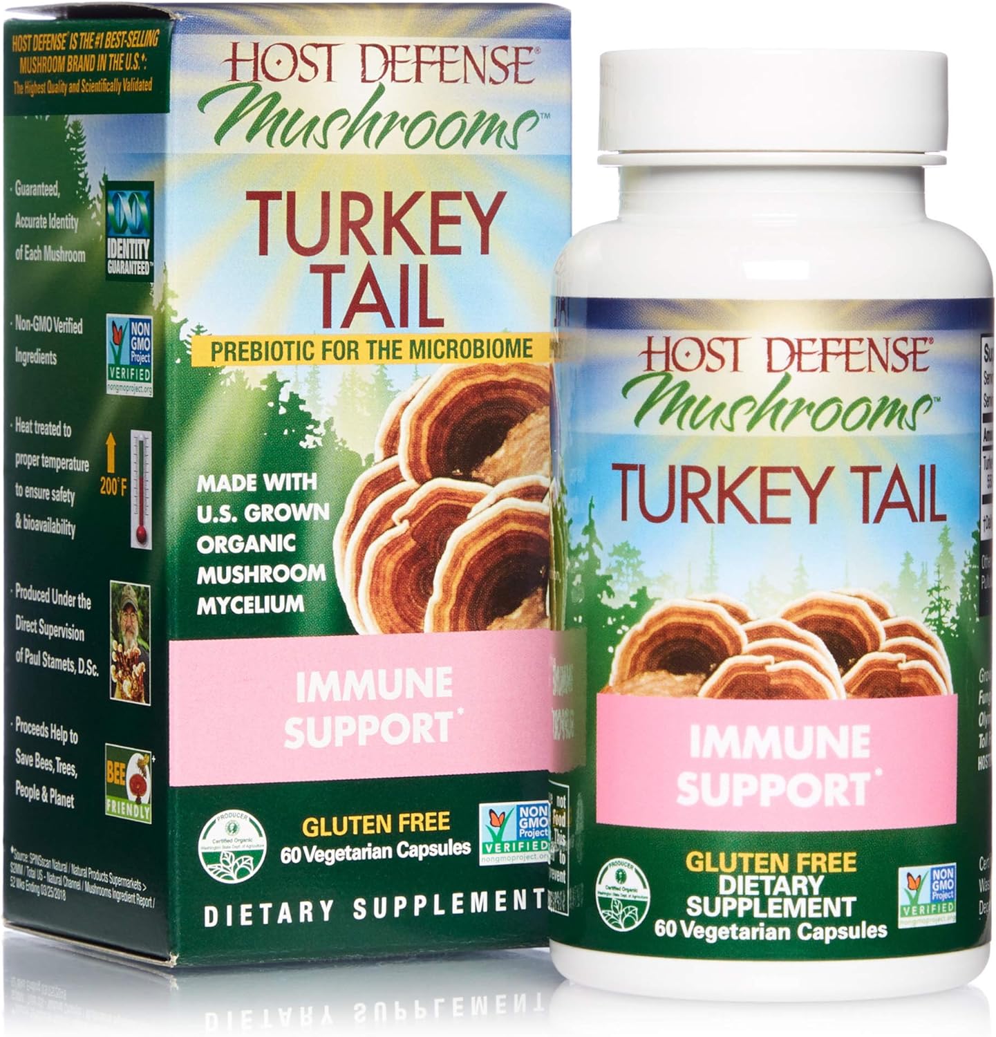 Host Defense mushrooms, Turkey Tail  60 Capsules