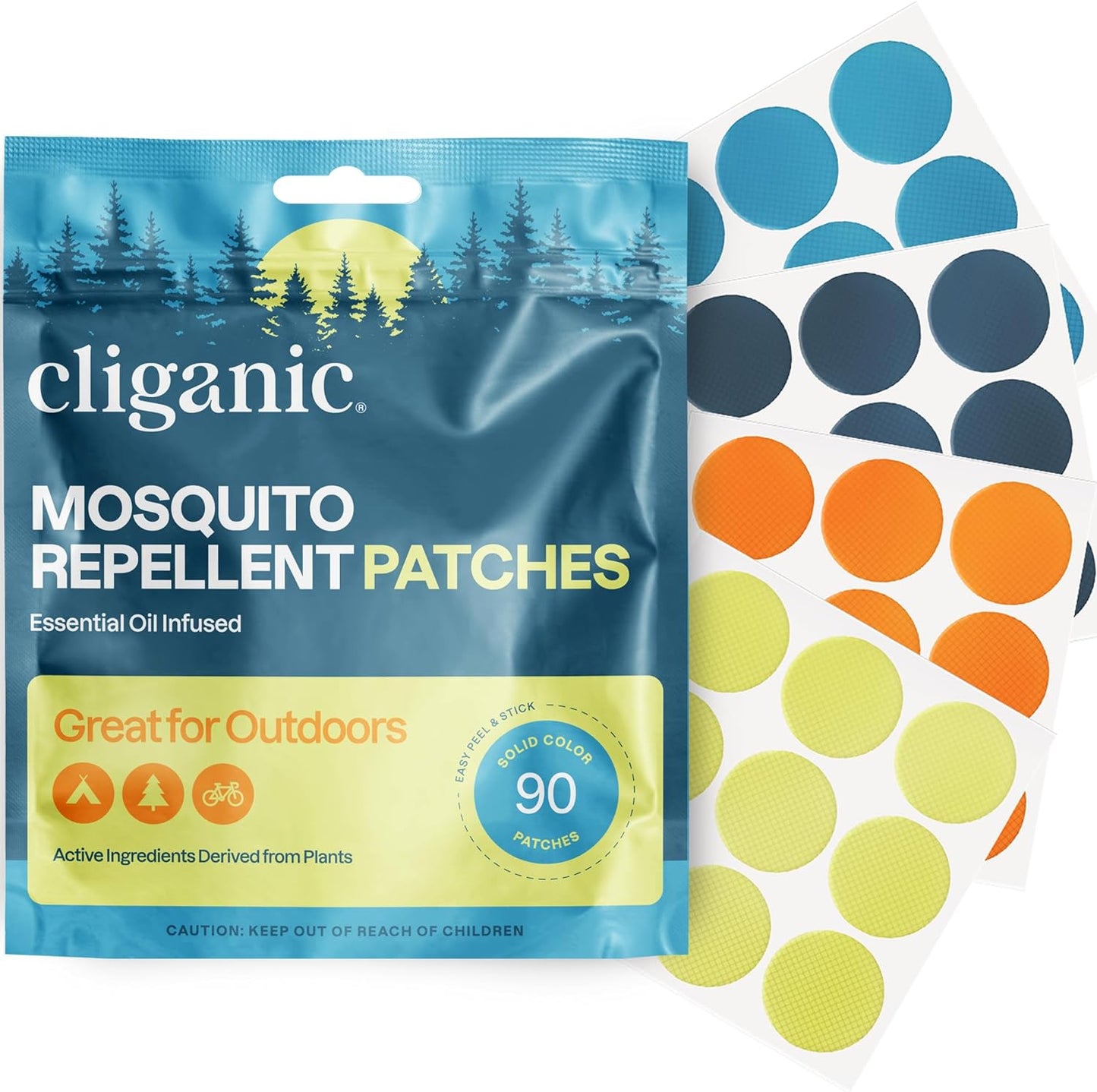 Cliganic Mosquito Repellent Stickers (90 Pack)