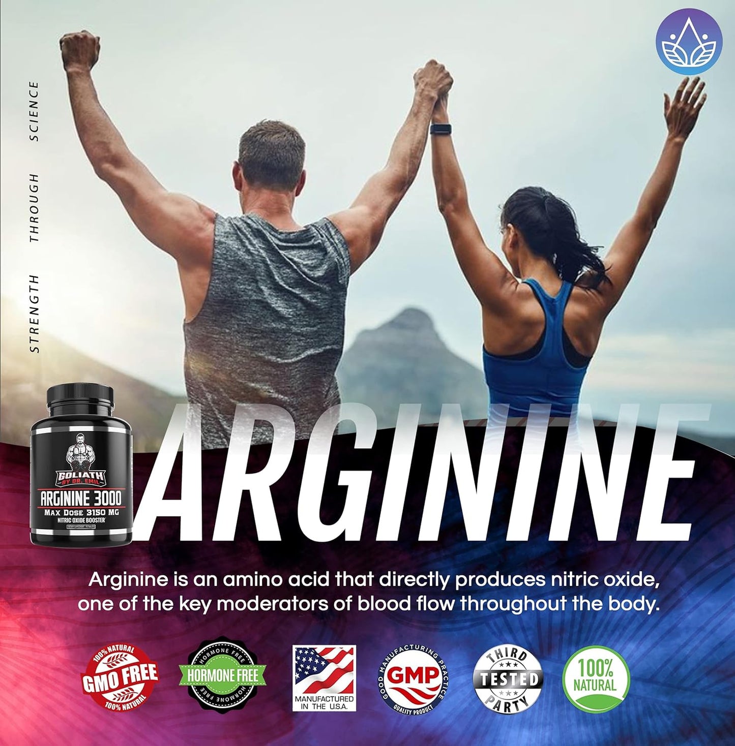 Dr. Emil - L Arginine (3150mg) Highest Capsule Dose - 90 tablets