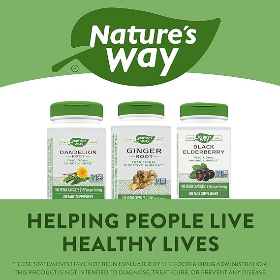 Nature's Way Ginger Root,  240 Vegan Capsules