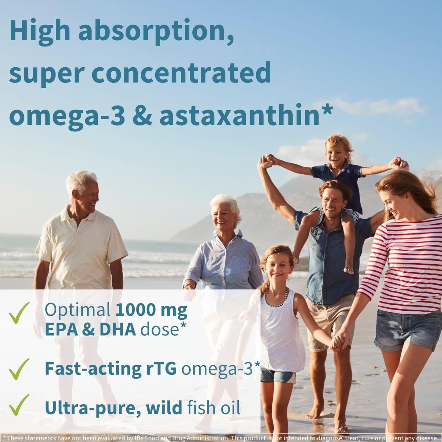 Super Concentrated rTG Omega 3 Wild Fish Oil 180 Capsules