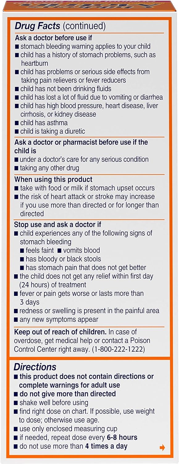 Motrin Children's Pain Reliever and Fever Reducer, 4 Fluiduid Ounce