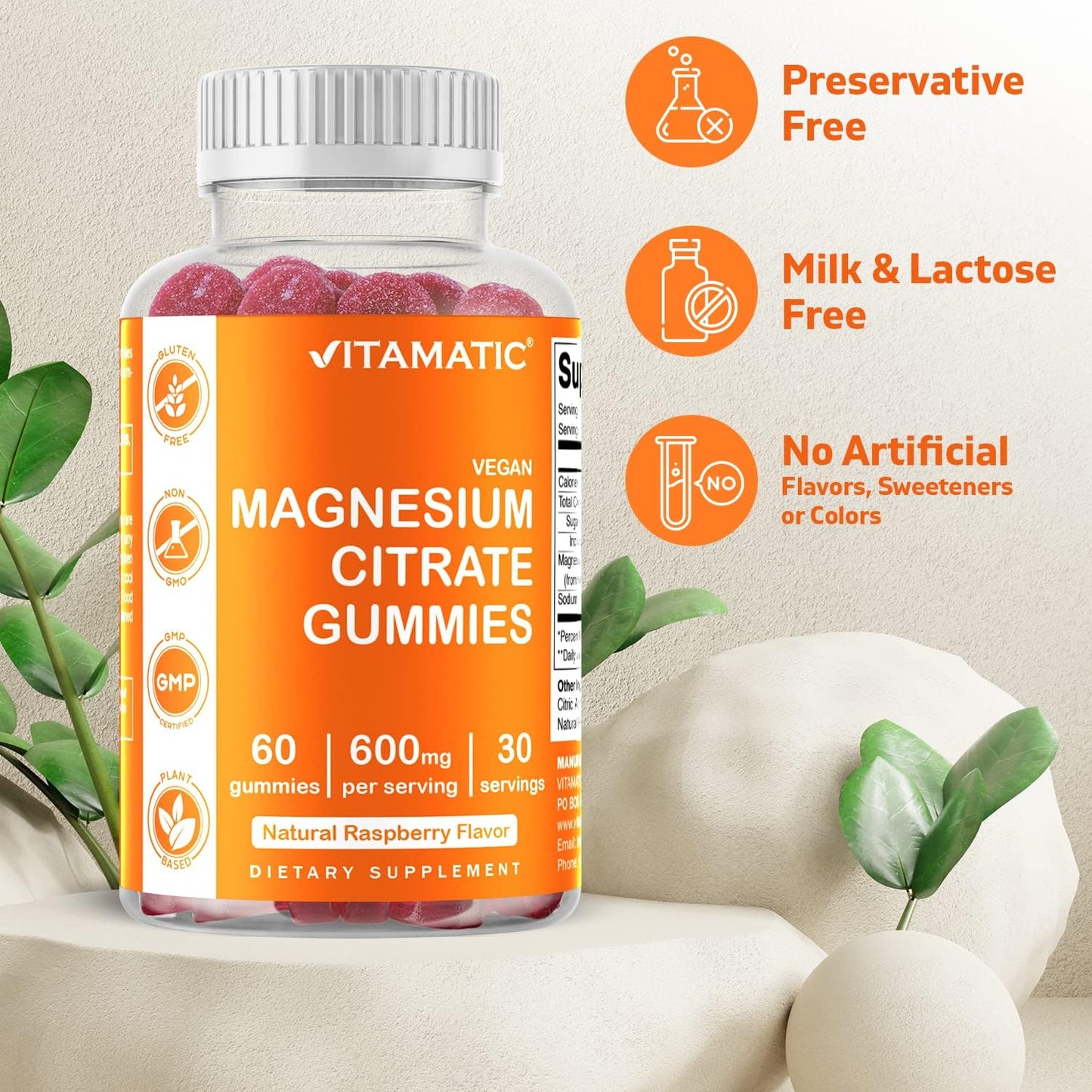 Vitamatic Magnesium Citrate 60 Gummies