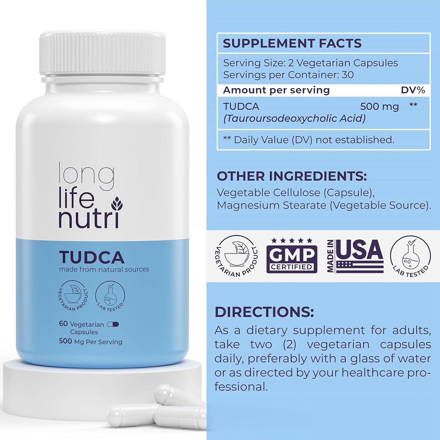 TUDCA 60 Vegetarian Capsules