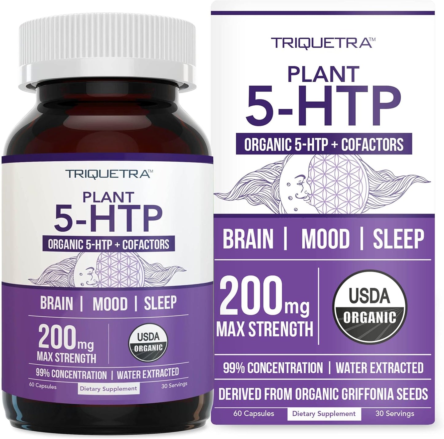 Organic 5-HTP -  Concentration 60 Capsules