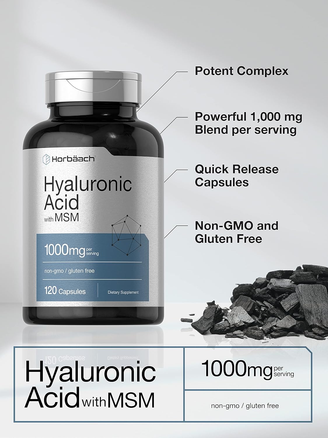 Hyaluronic Acid with MSM 120 Capsules