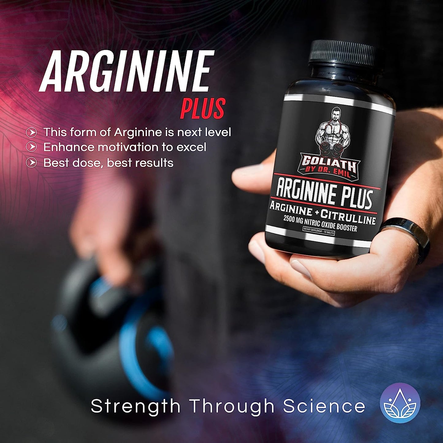 Dr. Emil's ARGININE Plus - L Arginine + L Citrulline - 2500 MG High Dose NO Booster Tablets 90 count