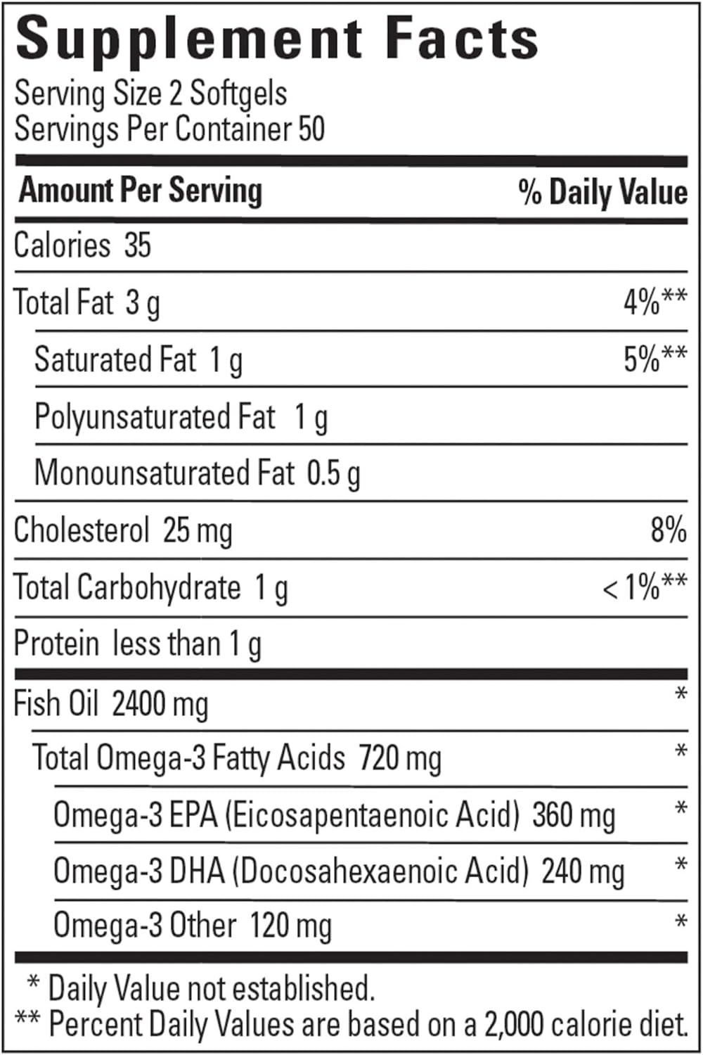 Nature Made Fish Oil 1200 mg Softgels, Omega 3 Supplements, 100 softgels