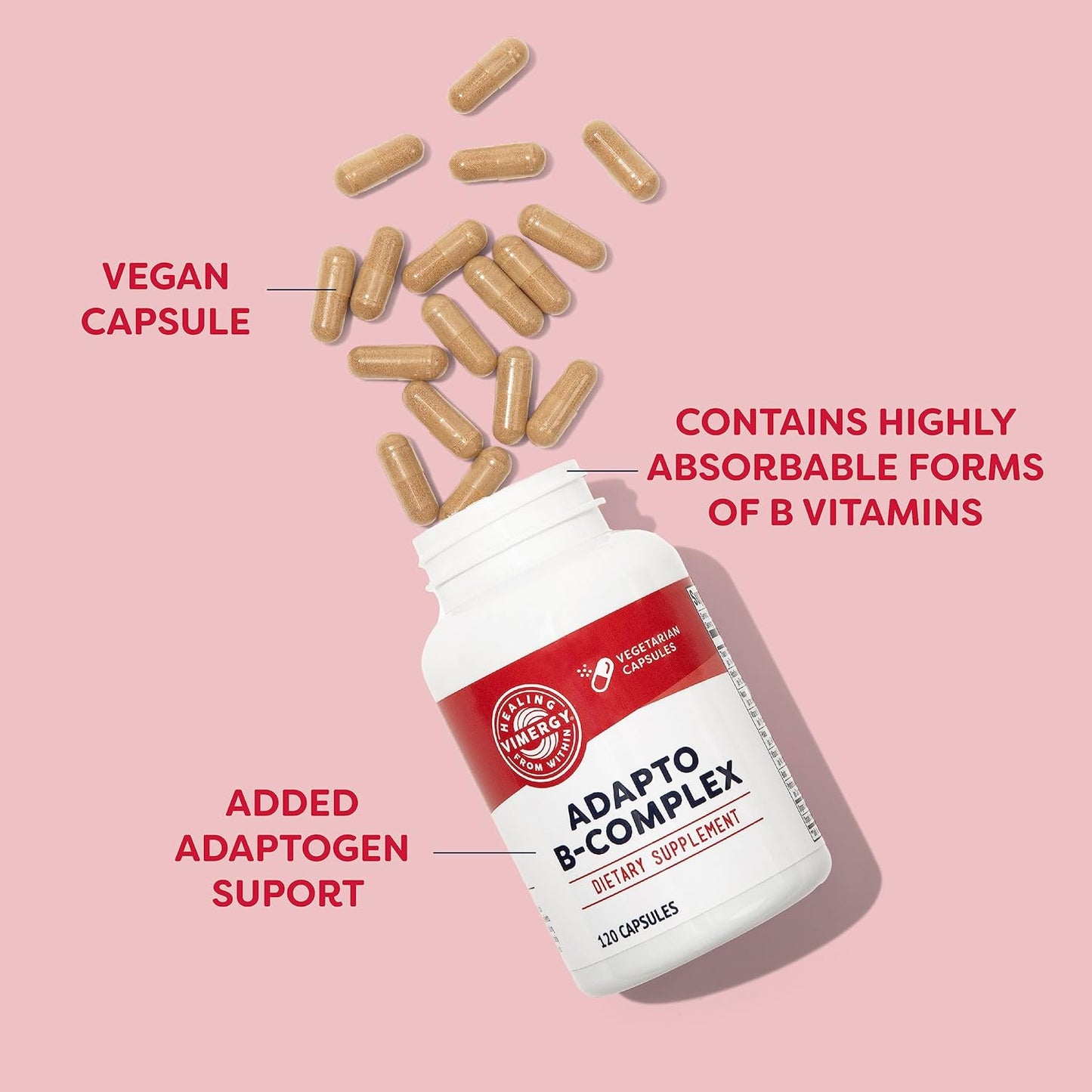 Vimergy Adapto B Complex, 120 capsules