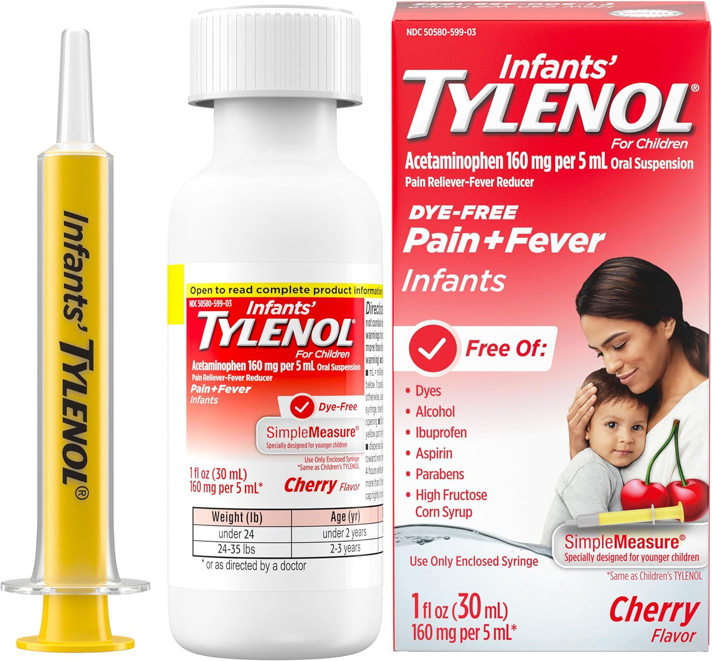 Tylenol Infants' Liquid Medicine with Acetaminophen Pain + Fever