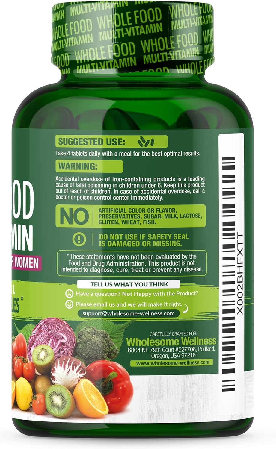 Whole Food Multivitamin for Women 120 Tablets