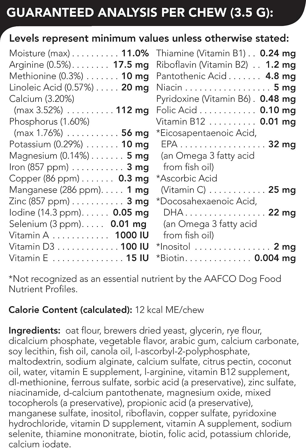 VETRISCIENCE Canine Plus MultiVitamin for Senior Dogs -  60 Chews