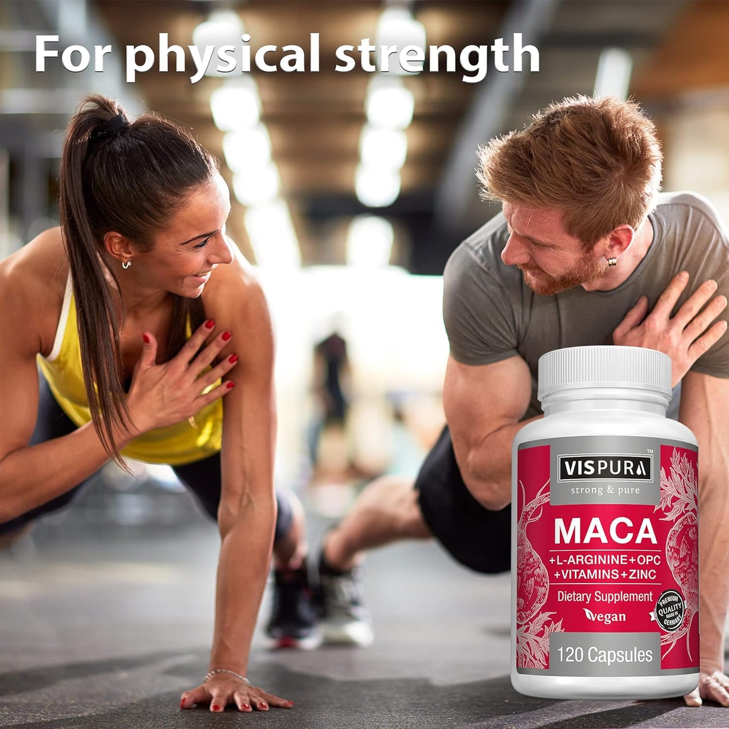 Maca Root Capsules 5000 mg + L-Arginine -120 capsules