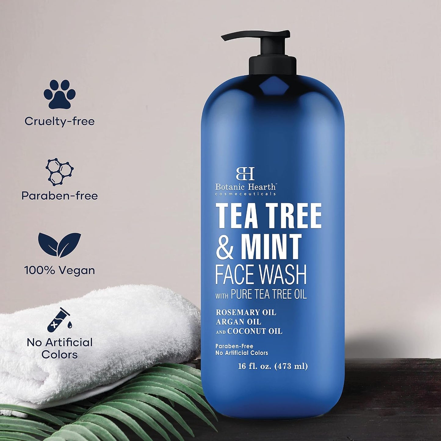 Botanic Hearth Tea Tree Face Wash with Mint