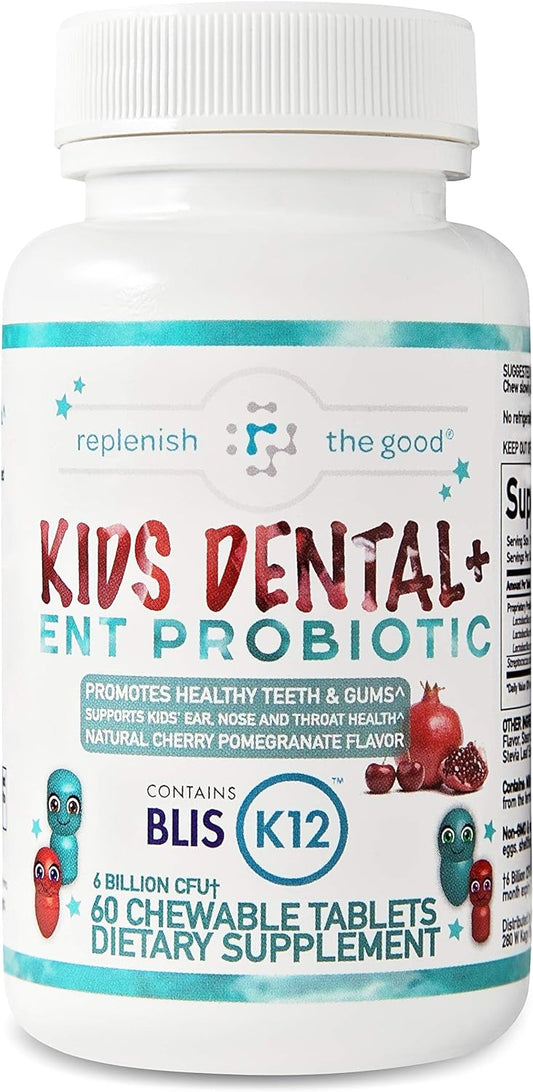 Replenish the Good Kids Dental & ENT Vegan Probiotics 60 count