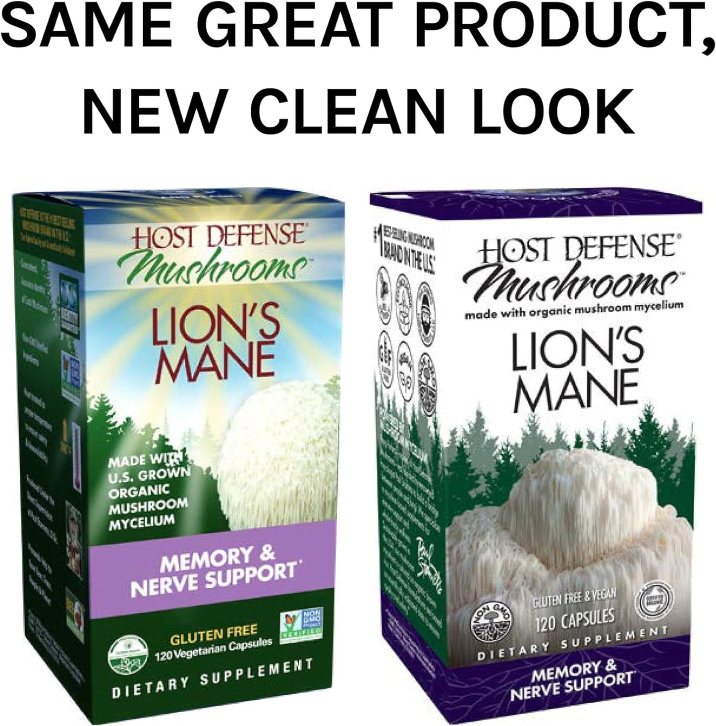 Host Defense mushrooms, Lion's Mane 120 Capsules