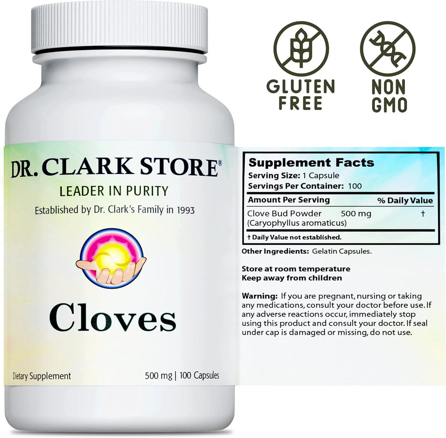 Dr Clark Cloves Healthcare Supplement -100 capsules