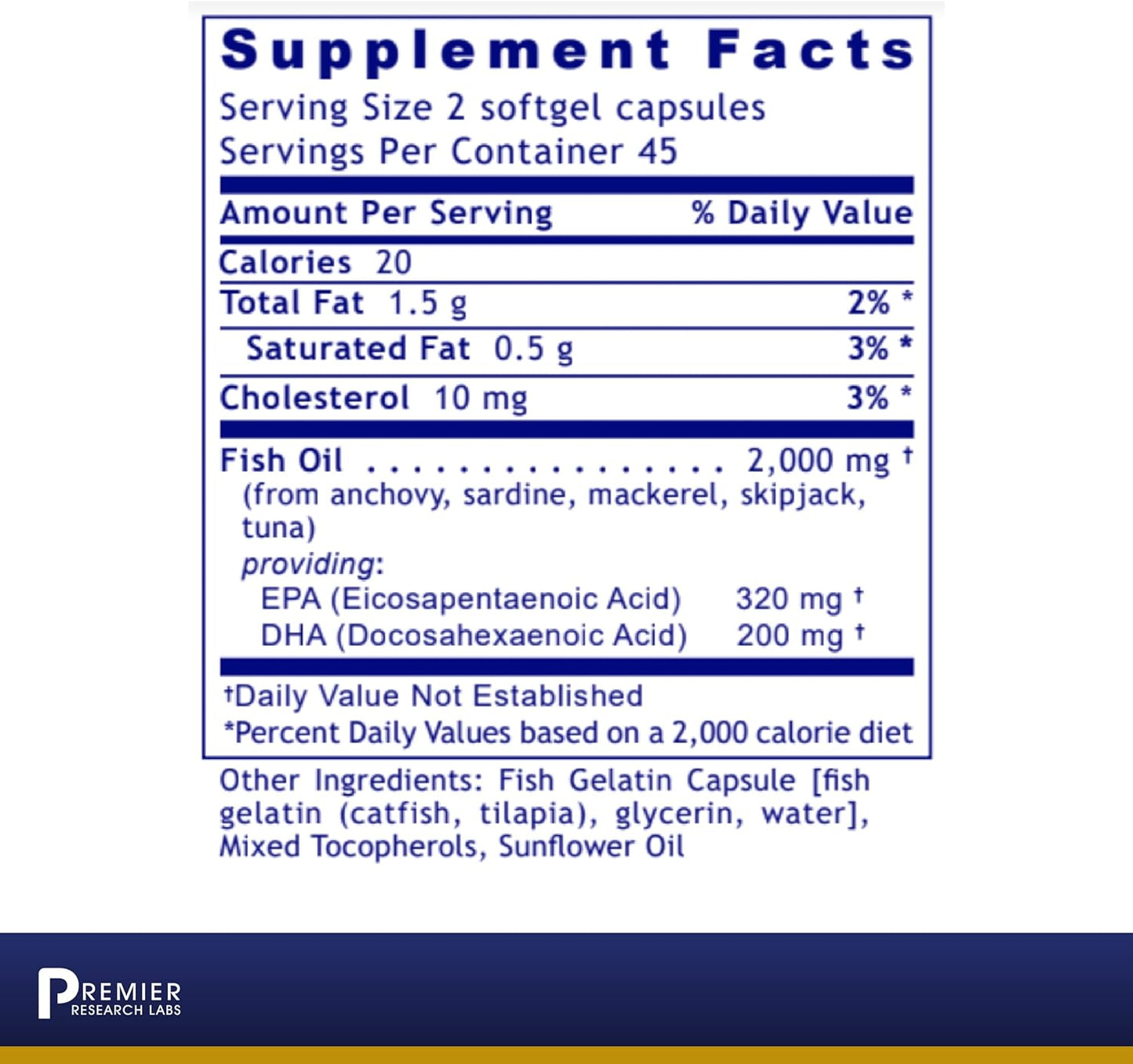 Premier Research Labs EPA DHA Marine - 90 Softgels