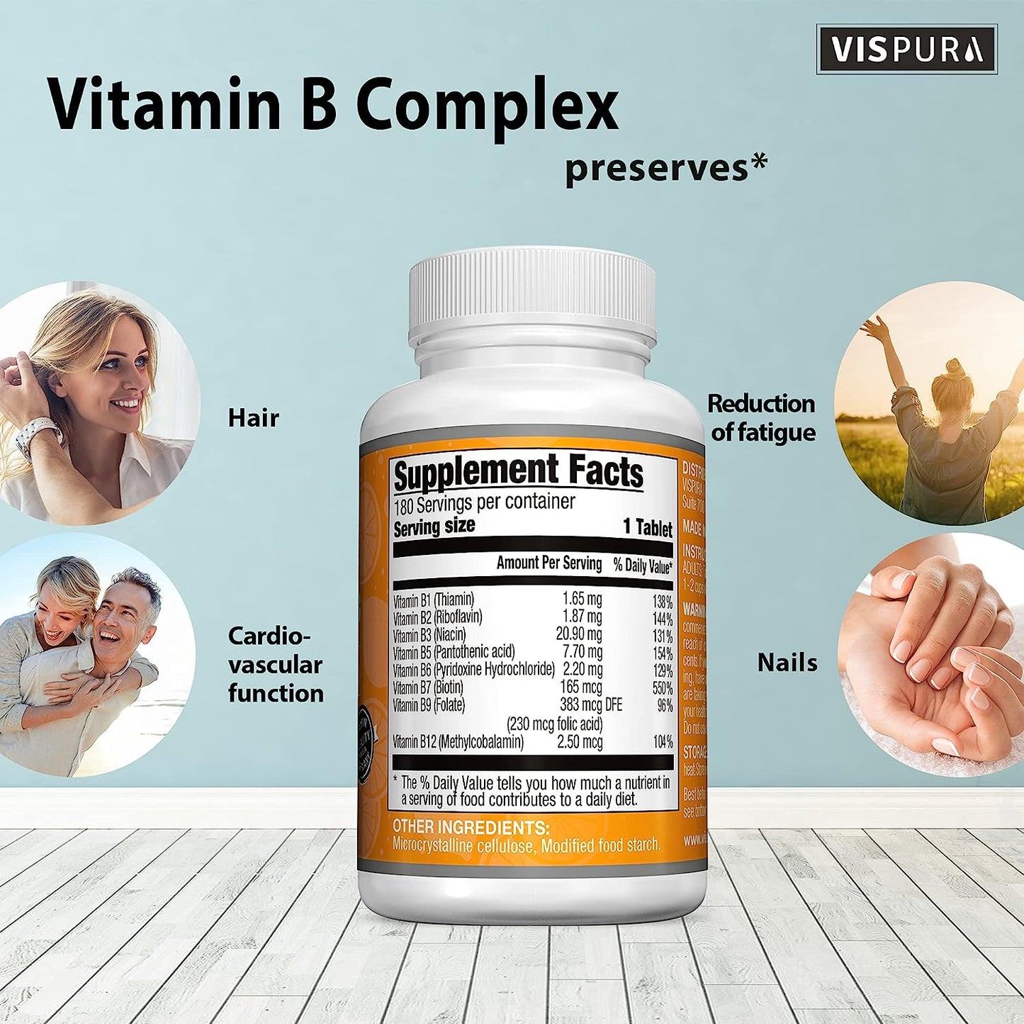 Vitamin B-Complex, 180 Vegan Tablets