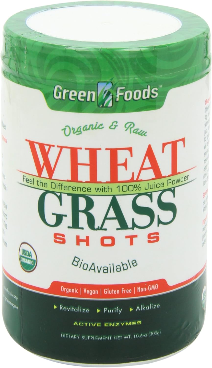 Green Foods Wheat Grass Shots, 10.6 Ounce