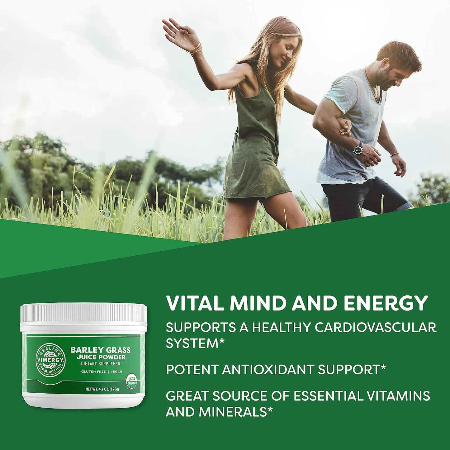 Vimergy USDA Organic Barley Grass Juice Powder