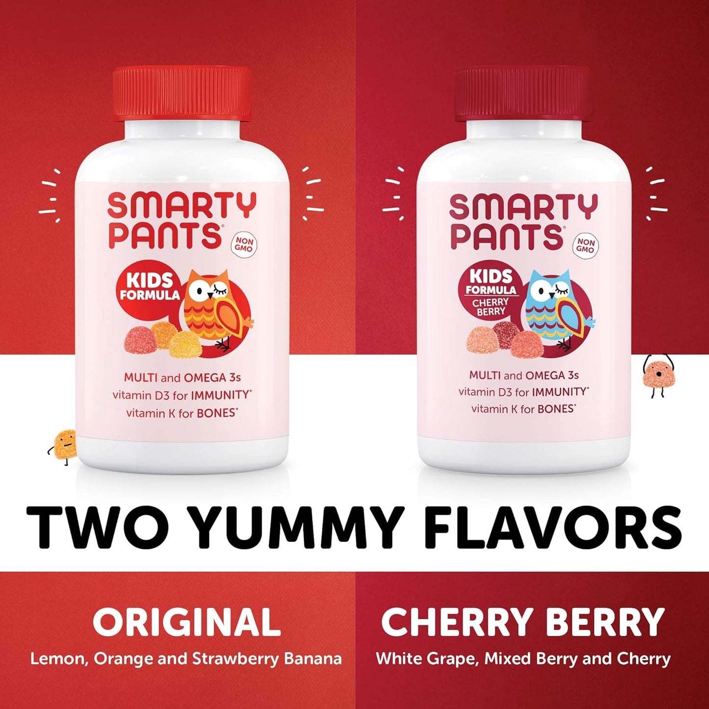 SmartyPants Kids Formula Cherry Berry Daily Gummy Vitamin 90 Gummies