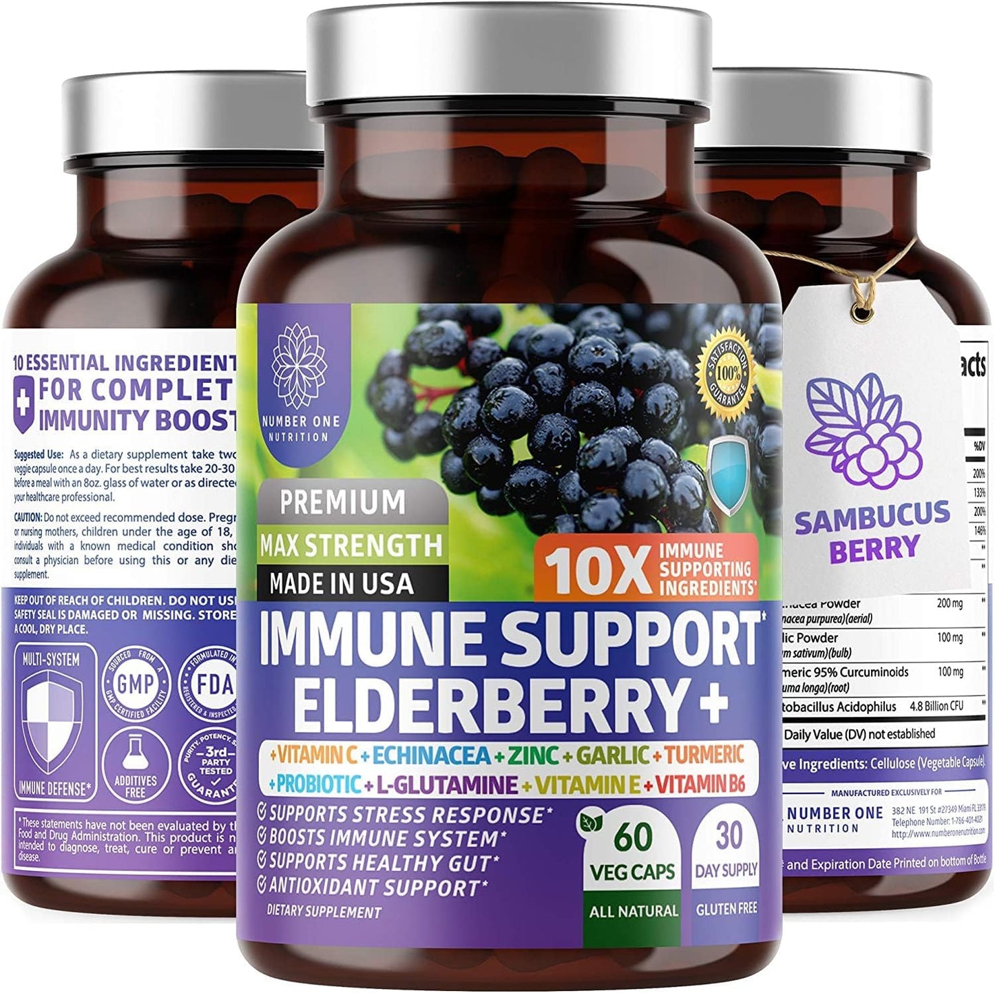 NN1N Premium 10 in 1 Immune Support Booster 60 Veg Caps