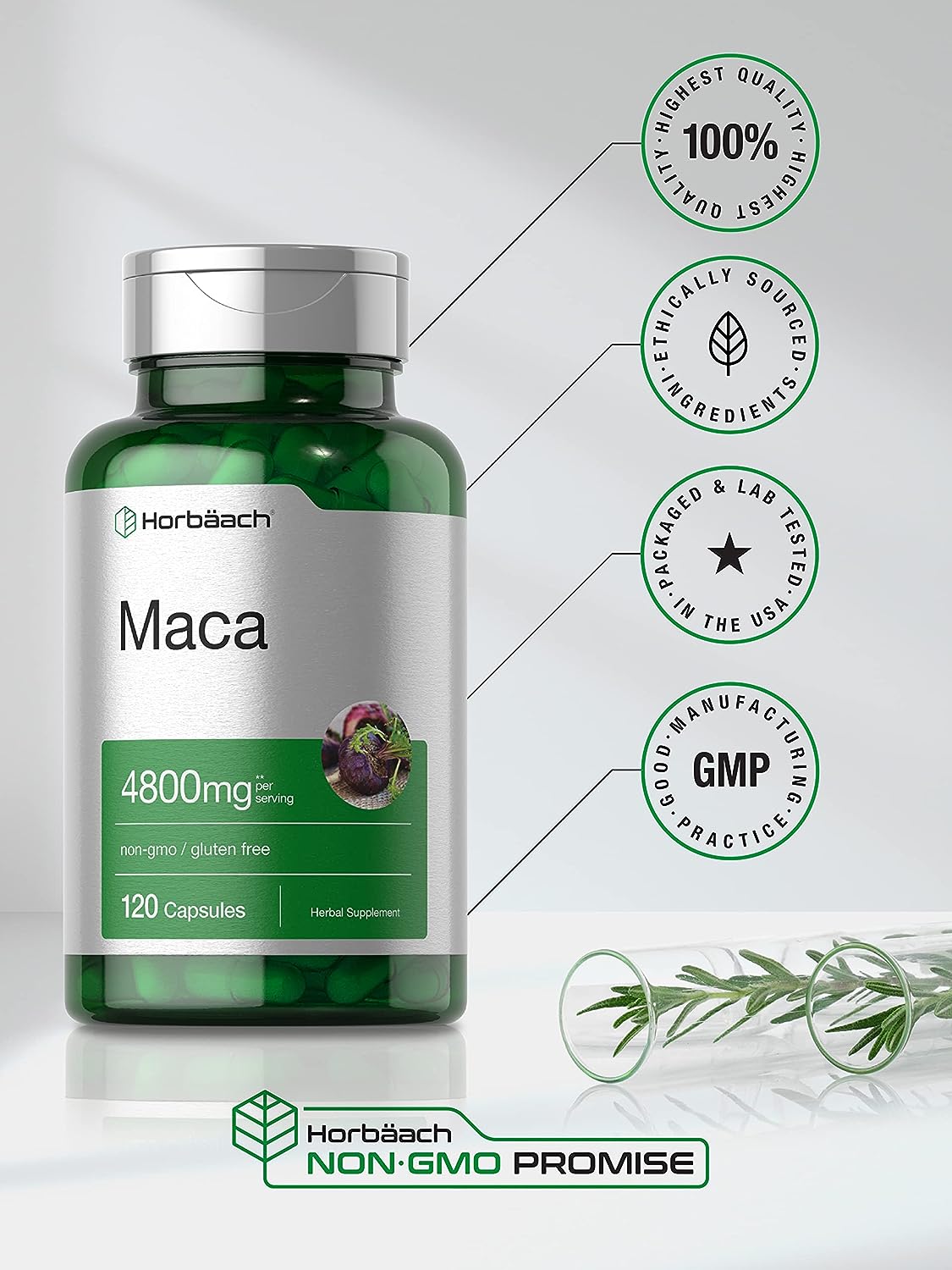 Maca Root  High Potency Extract for Men and Women 120 capsules